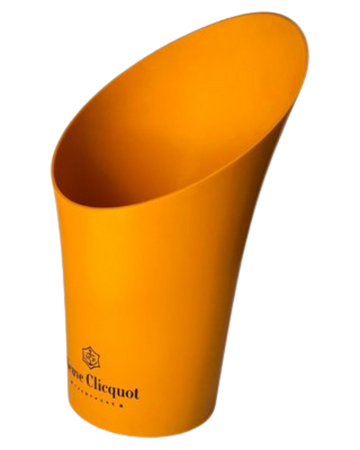 Cubitera para champán Veuve Clicquot de plástico Naranja, Francia, siglo XX